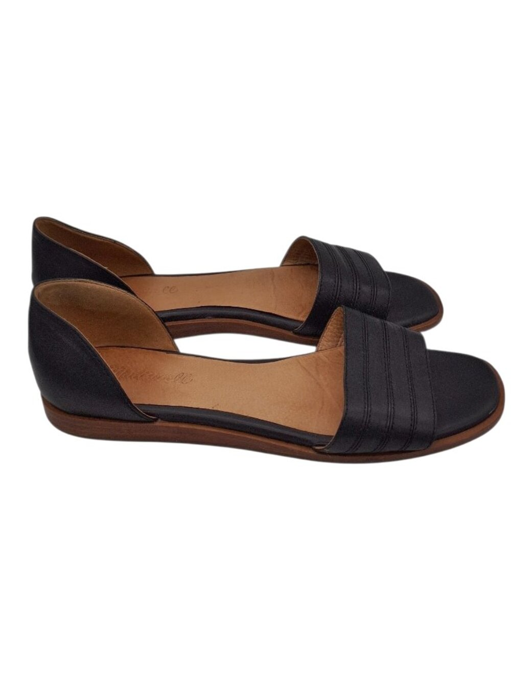 Madewell The Nelda D'Orsay Flat in Black SZ 8